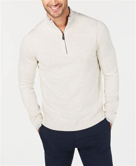 michael kors quarter zip pullover|Logo Jacquard Quarter.